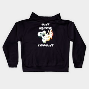 Eat Sleep Golf Repeat Kids Hoodie